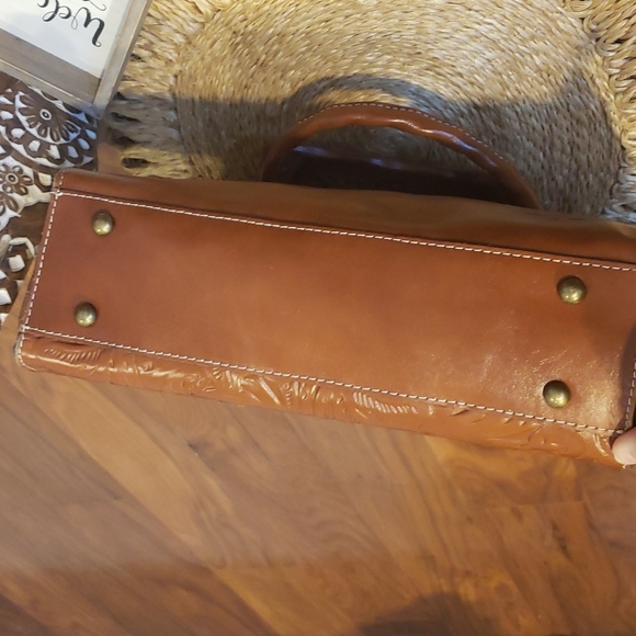 Patricia Nash Tooled Collection Zancona Rich Leather Tote Shopper Shoulder Bag - Picture 5 of 10